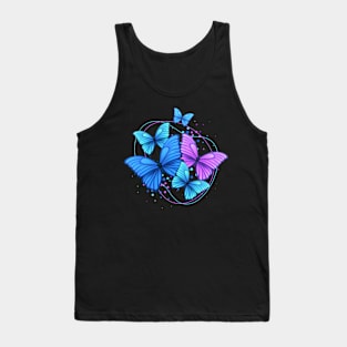 Bright Flying Butterflies Tank Top